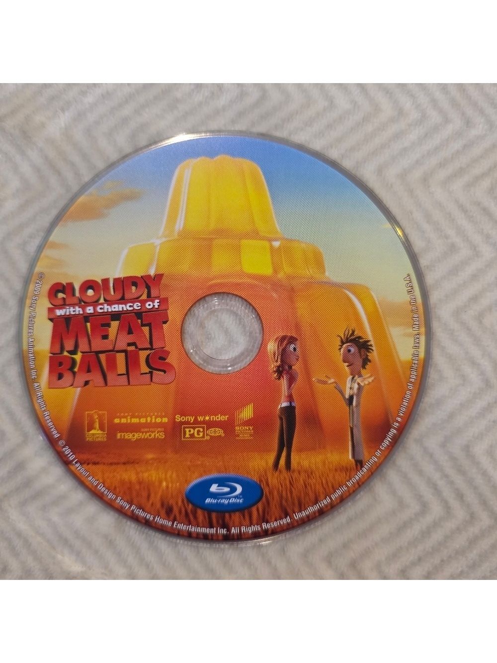 📽3 for $10 movies📽 Cloudy With A Chance Of Meatballs Blu-ray Disc